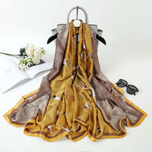 Charger l'image dans la galerie, Écharpe, châle d'hiver soie conception de luxe femme Hijab - 53 pièces différentes