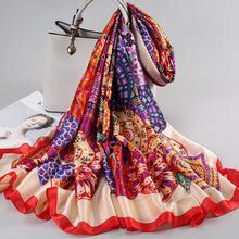 Charger l'image dans la galerie, Écharpe, châle d'hiver soie conception de luxe femme Hijab - 53 pièces différentes