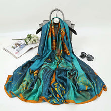 Charger l'image dans la galerie, Écharpe, châle d'hiver soie conception de luxe femme Hijab - 53 pièces différentes