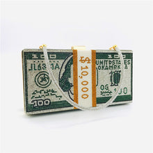 Charger l'image dans la galerie, Sac-Clutch à main LUXE. Bandeau de perles de cristal