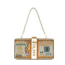 Charger l'image dans la galerie, Sac-Clutch à main LUXE. Bandeau de perles de cristal