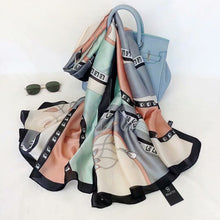 Charger l'image dans la galerie, Écharpe, châle d'hiver soie conception de luxe femme Hijab - 53 pièces différentes