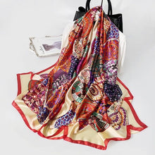 Charger l'image dans la galerie, Écharpe, châle d'hiver soie conception de luxe femme Hijab - 53 pièces différentes