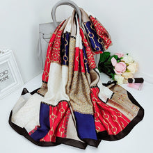 Charger l'image dans la galerie, Écharpe, châle d'hiver soie conception de luxe femme Hijab - 53 pièces différentes