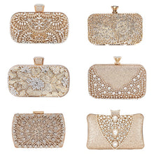Load image into Gallery viewer, Sacs-Clutch Diamant Bourse de Luxe - HELENE
