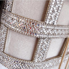 Cargar imagen en el visor de la galería, Sac-Clutch Pochette de Mariage de Luxe Diamants - KATTE
