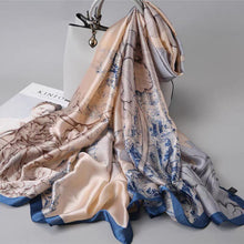 Lade das Bild in den Galerie-Viewer, Écharpe, châle d&#39;hiver soie conception de luxe femme Hijab - 53 pièces différentes
